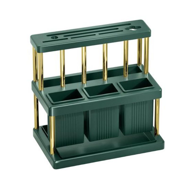 Storage Rack Kitchen Utensils Organizer Multiple Compartments Removable Chopsticks Spoons Kitchen Counter Shelf_voghion.com