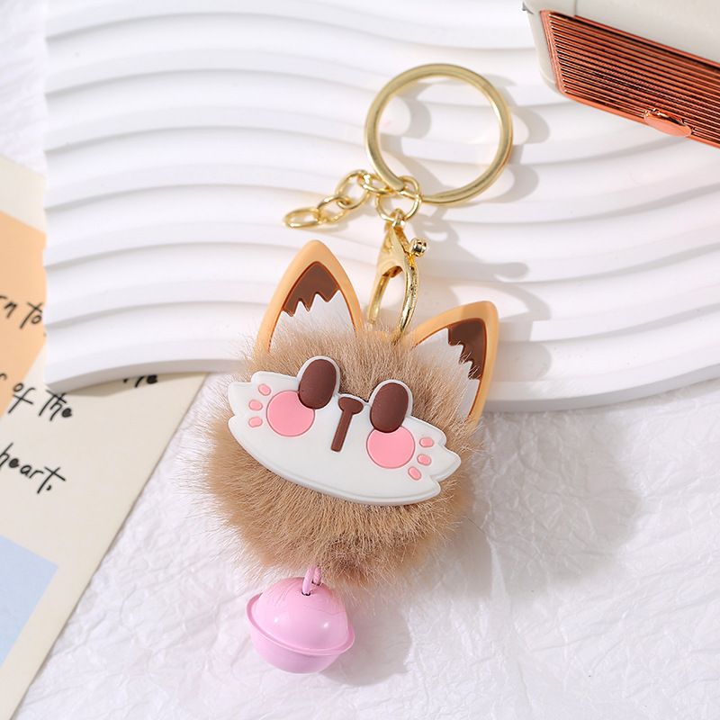 Ins Style Plush Kitten Keychain Niche Exquisite Bell Cat Backpack Pendant Event Small Gift Ornament_voghion.com