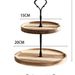Solid Wood Dessert Stand - Elegant Multi-Level Display Stand For Cakes Fruits & Buffet Serving_voghion.com