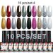 Arte Clavo 10 buc Set de lac de unghii cu gel colorat Lac de gel UV semi-permanent Toate pentru manichiura Lac de unghii Lac de baza strat superior_voghion.com