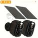 2 Sets kabellose Solarzellen-Sicherheitskameras für den Außenbereich, 3 MP Nachtsicht mit Scheinwerfer, kabellose Batterie-Solarenergie, Körpererkennung, mit Solarscheibe_voghion.com