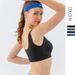 Reggiseno fitness push-up antiurto ad alta resistenza elastico aderente da donna in denim per yoga_voghion.com