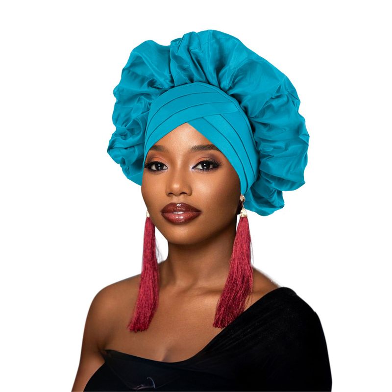 Women's Scarves Variety Of Wearable Hats With Ear Lace Wrinkled Baotou Hat African Hat Muslim Hat_voghion.com