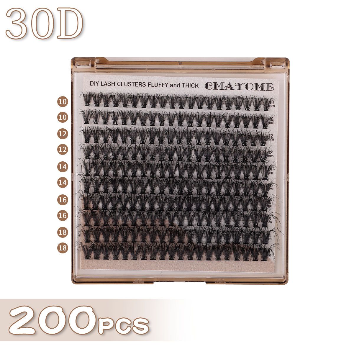 False Eyelashes Single Cluster Segmented Hot Sale D Curly Natural Thick False Eyelashes Convenient Small Natural Soft Eyelashes_voghion.com