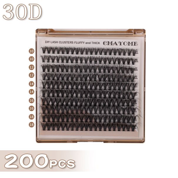 False Eyelashes Single Cluster Segmented Hot Sale D Curly Natural Thick False Eyelashes Convenient Small Natural Soft Eyelashes_voghion.com