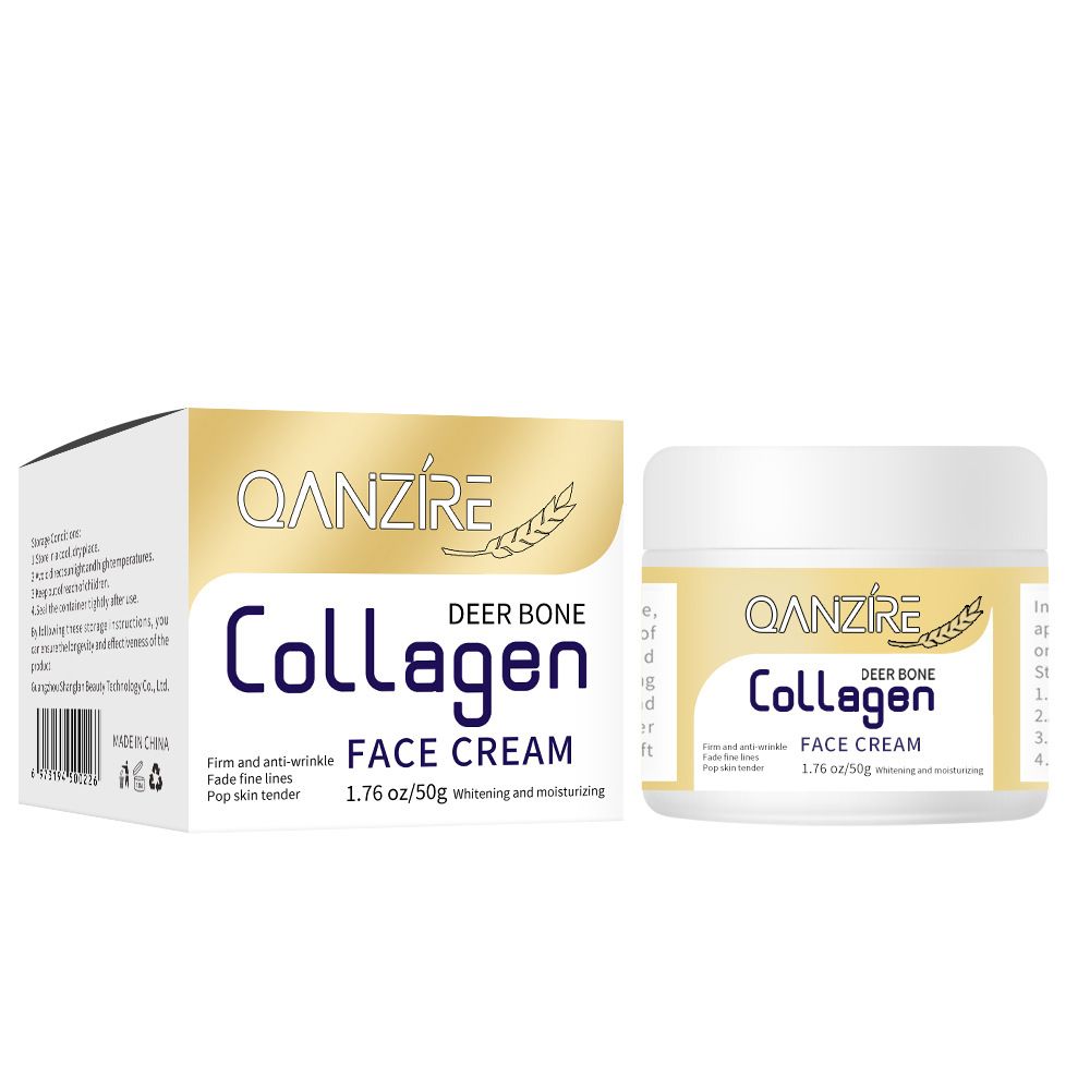 Kolagenový krém na obličej, hydratační a zvlhčující pleťové mléko s kolagenem pro hloubkovou výživu_voghion.com