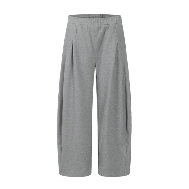 Pantaloni cargo jogger retrò a gamba dritta per uomo e donna - vestibilità comoda, polsini a coste, design multitasche, tessuto misto cotone, nero e grigio mélange_voghion.com