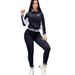 new fashion casual sports suit threaded high-quality two-piece set_voghion.com