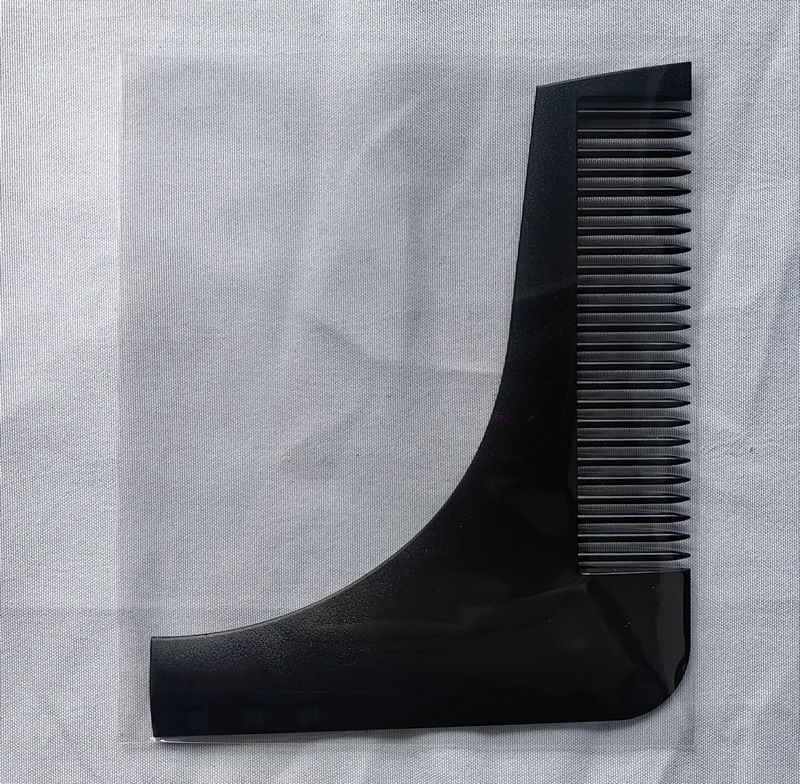 Bart-Styling-Vorlage Kamm rechtwinkliger Kamm Bart-Werkzeug Werbegeschenk_voghion.com