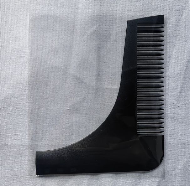 Baardstylingsjabloon Kam Rechte hoek Kam Baardgereedschap Promotiegeschenk_voghion.com