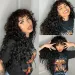 Jerry Curly Human Hair with Bangs Curly Wigs Water Wave Brazilian Remy Hair for Women Daily Use Machine Made Wig_voghion.com