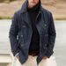 Men's Clothing Spot New Men's Clothing Casual Fashion Cardigan Solid Color Jacket Men's Windbreaker_voghion.com