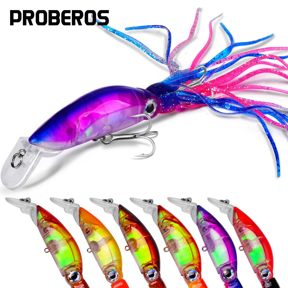 with Mustache 19g Plastic Hard All Water Area Squid Lure Fish Bait DW310_voghion.com