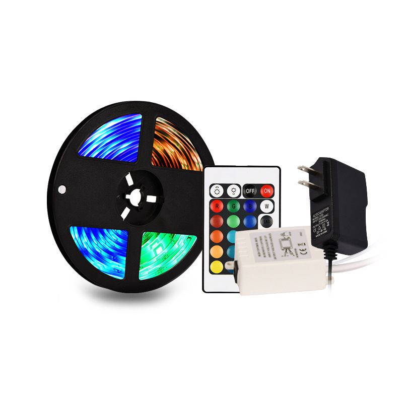 Bandes lumineuses LED RVB 12 V avec commande vocale Wi-Fi, flexibles et autocollantes 5050/2835 pour éclairage d'ambiance intérieur, compatibles avec les maisons connectées._voghion.com