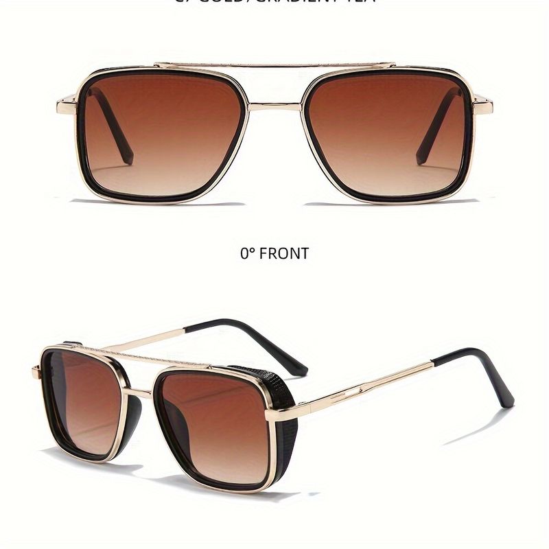 KILOSEN, montatura in metallo punk retrò, occhiali hippie, quadrati, alla moda, per uomini e donne, feste all'aperto, vacanze,_voghion.com