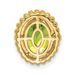 10k Oval Peridot Chain Slide_voghion.com
