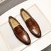 Men's Slip-On Genuine Business Casual Top Layer Cowhide Loafers British Style Leather Shoes For Men_voghion.com