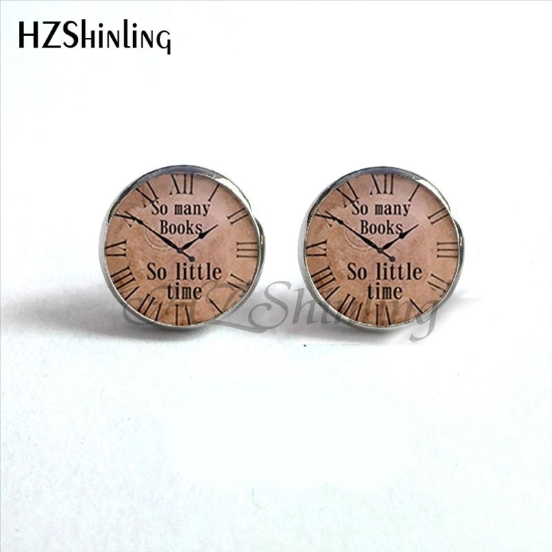 Damen Ohrringe, aus Glas mit Anhänger, Retro, Buchform, Schmuck, HZ4, NES-0020_voghion.com