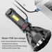 Cross-Border New Model Long-Range Home Outdoor USB Rechargeable COB Side Light Searchlight Plastic High Brightness Small_voghion.com