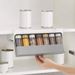 Plastic Seasoning Bottle Storage Rack Kitchen Seasoning Bottle Seasoning Box Hanging Spice Jar Rack Home Free Punching_voghion.com