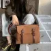 Dilraba Same Style Messenger New Suede Monospalla Tracolla Grande Marrone Opaco_voghion.com