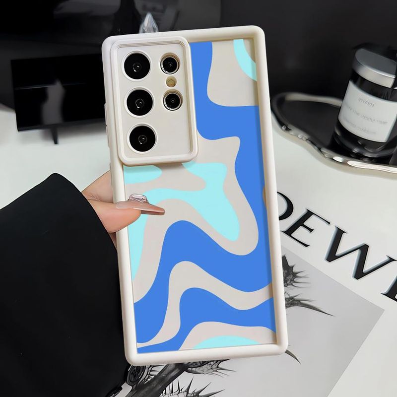 Capa de celular para Samsung Galaxy S25 Ultra S24 S22 Plus S23 Ultra S20 FE S21 à prova de choque com padrão listrado_voghion.com