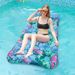 Eco-Friendly PVC Foldable Pool Float - Single Lounge Chair With Breathable Holes (Multicolor Heavy-Duty Inflatable Mat For Beach & Lake)_voghion.com