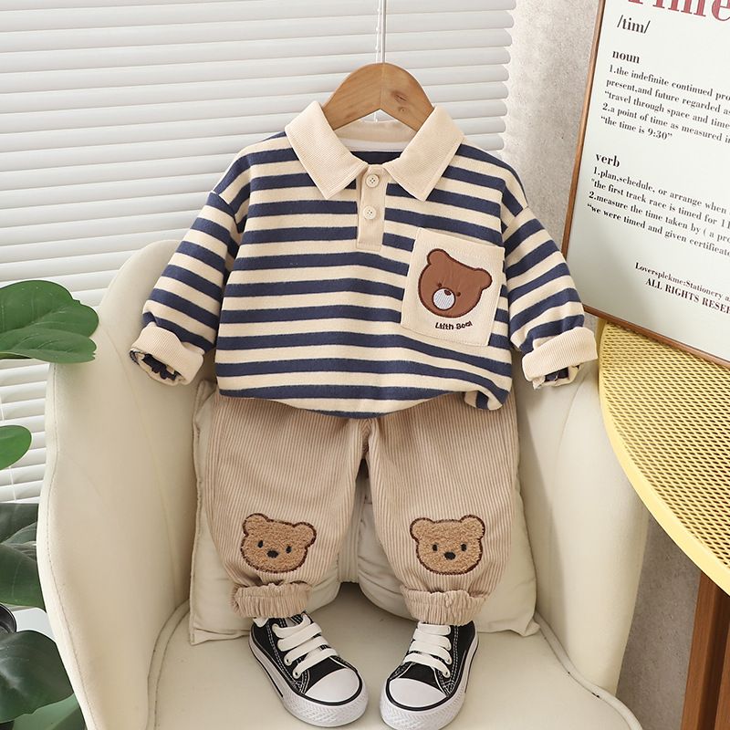 Boys' Spring and Set 0-1 Year Old Baby 3 Cartoon 4 Handsome 5 2 Children's Clothing Autumn_voghion.com