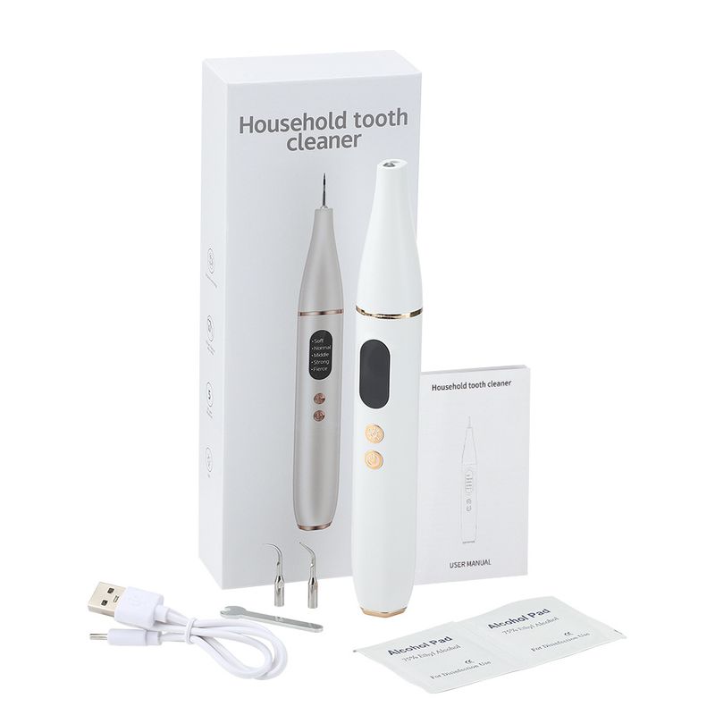 Curățător electric cu ultrasunete pentru uz casnic, curățare tartru, tartru, pete, curățitor inteligent gingival și dentar_voghion.com