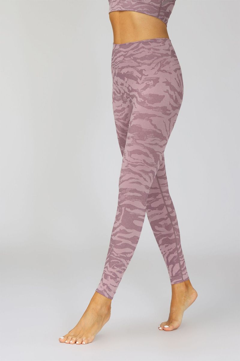 LazyZoom 2025 Nouveau Camouflage Sans Couture Neuf Points Tigre Imprimé Fitness Yoga Costume Soutien-Gorge Pantalon Long Ensemble_voghion.com
