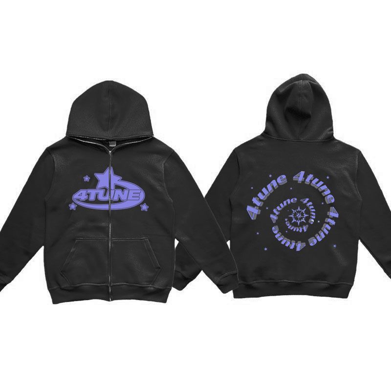 Retro-Hoodie mit durchgehendem Reißverschluss für Herren im Y2K-Stil – weiches Fleecefutter, übergroße Passform, unverzichtbares Streetwear-Teil für lässige und urbane Mode_voghion.com