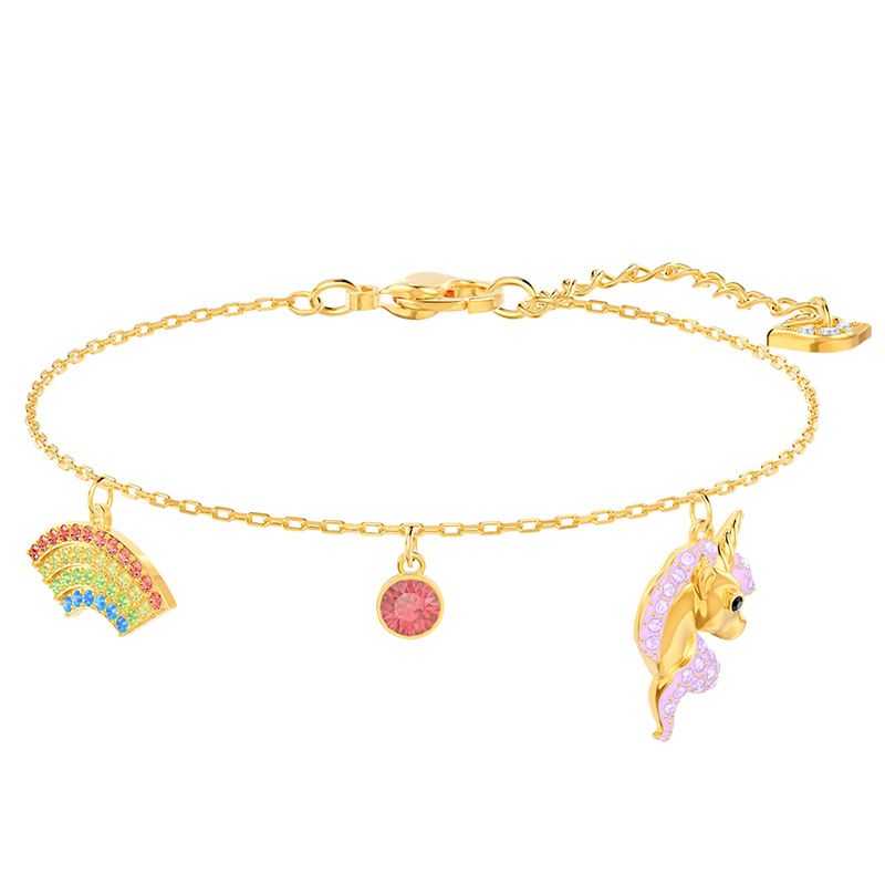 Dreamy Girl Regenbogen Einhorn Armband Weibliche Element Kristall Armband Weibliche_voghion.com