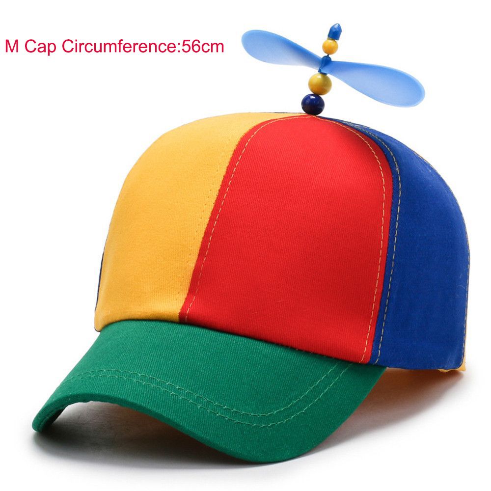 Bambus-Libellen-Regenbogen-Sonnenkappe, lustige Abenteuer-Papa-Mütze, Snapback-Mütze, Hubschrauber-Propeller-Design für Kinder, Jungen, Mädchen, Erwachsene_voghion.com