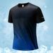 Men's Clothing Ice Silk Short Sleeve Thin Gradient Casual Sports Outdoor T Shirt_voghion.com