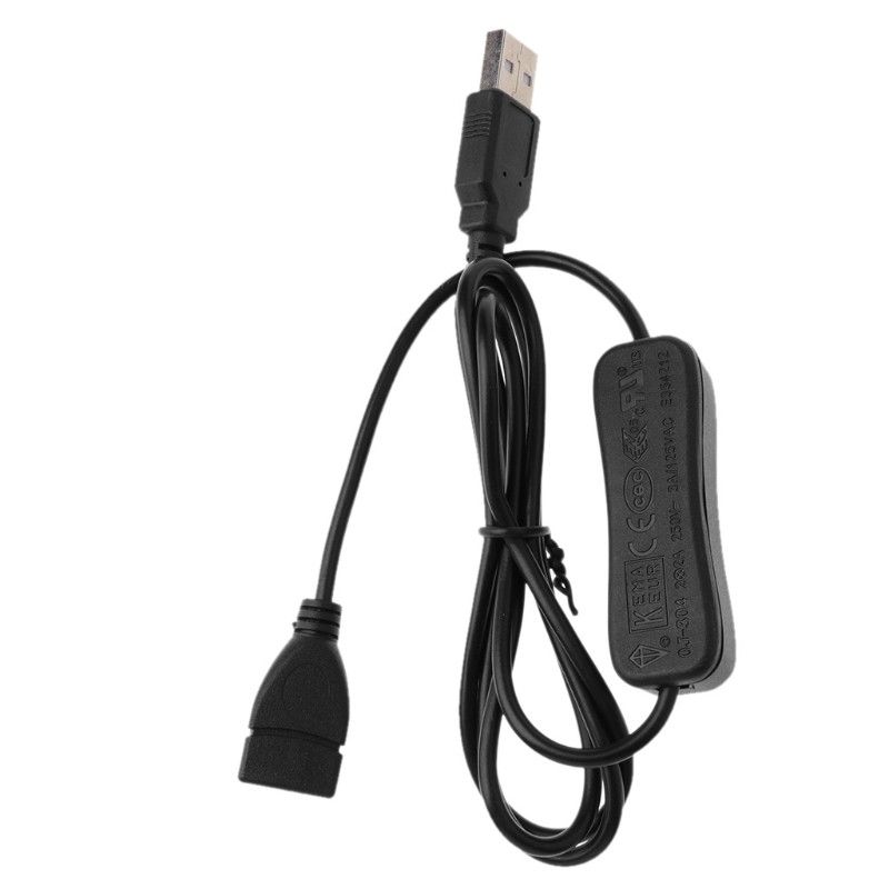 Câble d'extension USB mâle vers femelle avec interrupteur marche/arrêt pour chargeur de données PC_voghion.com