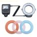 87HA Ro Photography Light With LCD Screen 7 Lighting Modes 8 Rings Adapters For Enhanced Imaging Effects_voghion.com