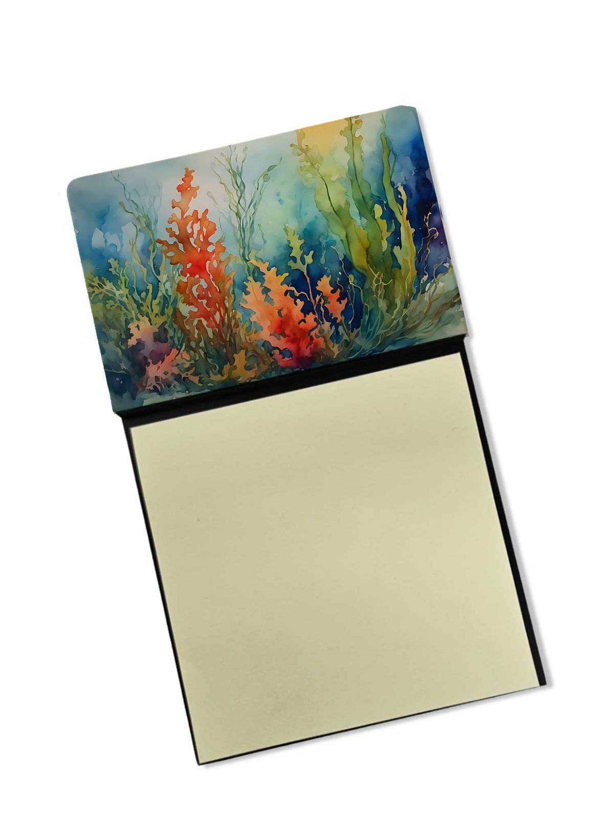 NEW Seaweed Sticky Note Holder Refillable Dispenser Self-Sticky Note Pads, Memo Pads Blank Desk Accessories_voghion.com