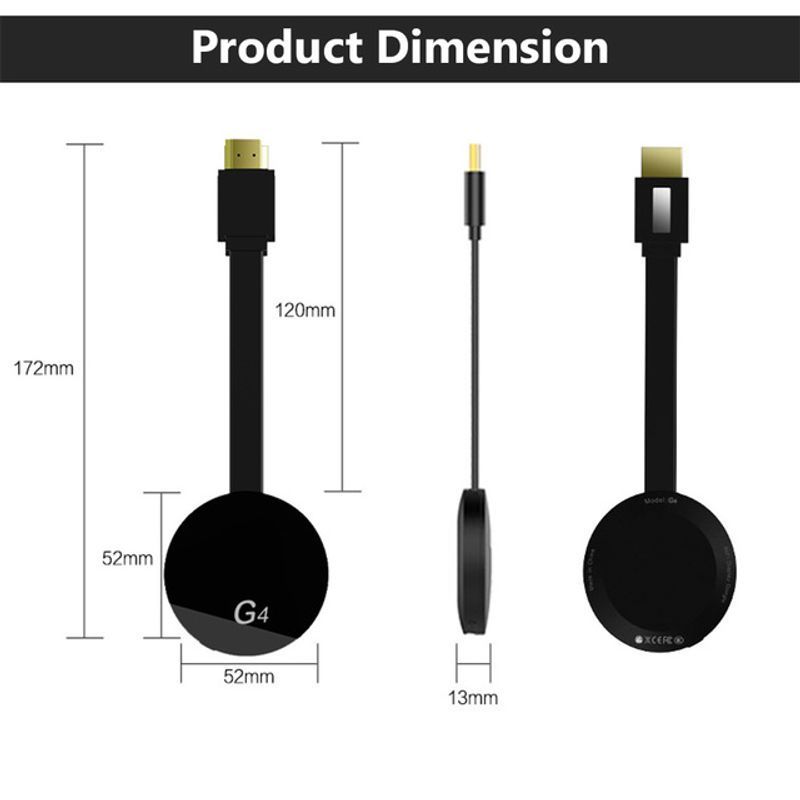 WiFi Display 1080P TV Receiver Wireless HDMI-compatible Dongle Adapter Sharing HD Video For iOS Android Windows_voghion.com