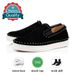 Neu Elektrische Rot Sohle Schwarz Bestickt Low Top Willow Nail Herren Flache Unterseite Casual Vielseitig, Halbmond_voghion.com