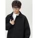 Men's Clothing Men's Autumn New Style Lapel Raglan Sleeve Casual Jacket Short Wide Silhouette Texture Loose Business Woolen Coat_voghion.com