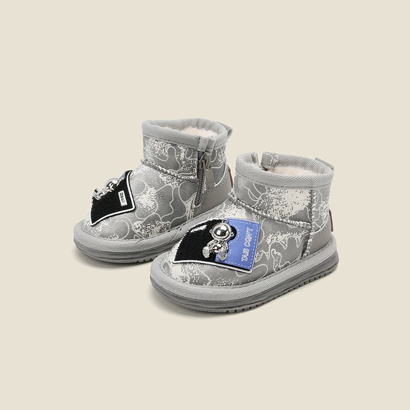 Mädchen Schneestiefel Baby Baumwollschuhe Cartoon Kinderschuhe Baby Kleinkind Schuhe Winter Samt Jungen kurze Stiefel_voghion.com