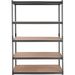 Storage Shelving Unit, 5-Tier Adjustable, 2000 Lbs Capacity, Heavy Duty Garage Shelves Metal Organizer Utility Rack, Black, 48' L X 24' W X 72' H F_voghion.com