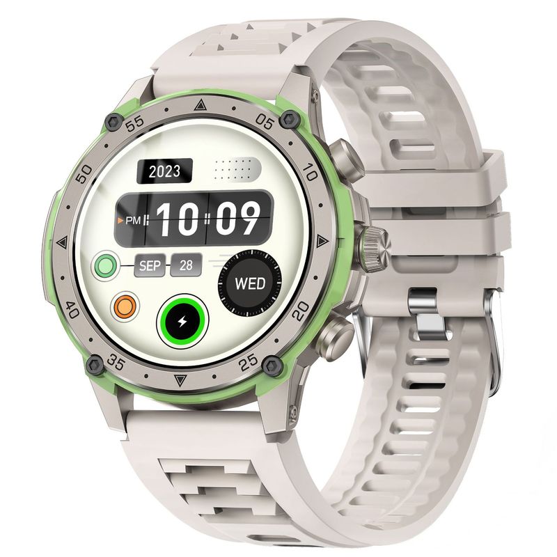 New TS137 smart watch HD AMLOED screen Bluetooth call flashlight heart rate blood pressure blood oxygen exercise_voghion.com