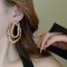 Irregular Oval Earrings With Fashionable Design, Light Luxury And High-end Earrings For Women_voghion.com