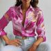 Neue Herbstmode Casual Loose Button Langarm bedrucktes Hemd für Frauen_voghion.com