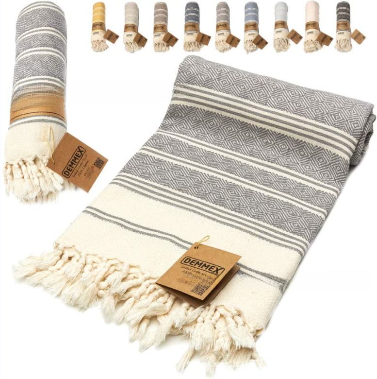 Lightweight Turkish Jacquard Beach Towel_voghion.com
