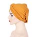 new multi-color two-wear braided hat turban hat fashion turban hat pullover hat in stock_voghion.com
