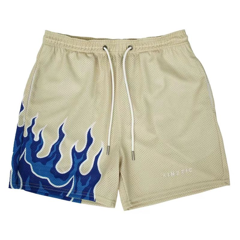 Abbigliamento da uomo KINETIC moda co-branded Flame pantaloncini fitness sport corsa pantaloncini da basket ad asciugatura rapida tendenza_voghion.com