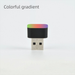 Mini luce notturna colorata USB per auto_voghion.com