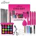 Makeup Sets Exclusive POPFEEL Makeup Set Eyeshadow Eyebrow Pencil Highlight Glitter Powder Combination Set Earth Color POP007_voghion.com